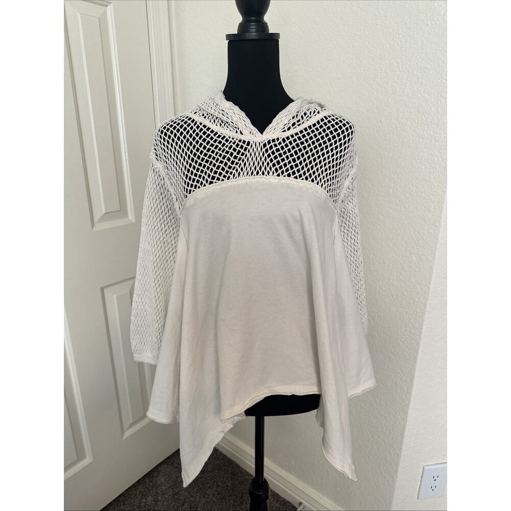 We The Free T Shirt Top Mermaid Rocker Tee Hoodie Size XS Asymmetrical Hem